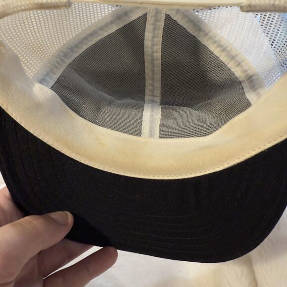 Jack Daniels Tennessee Whiskey Hat Cap Snap Back S/M Black Trucker Mens USA - Picture 9 of 10